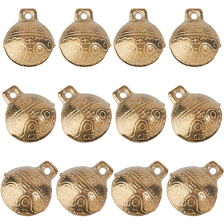 Brass Bell Pendants KKB-FH0001-01C-1