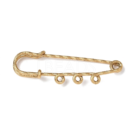 304 Stainless Steel Safety Pins Brooch Findings STAS-C181-01C-G-1