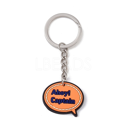 Cartoon PVC Pendant Keychain KEYC-U001-01H-1