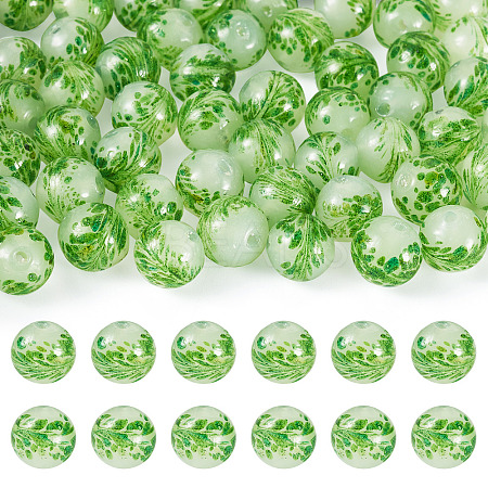 50Pcs Handmade Sand Lampwork Beads LAMP-TA0001-60B-1