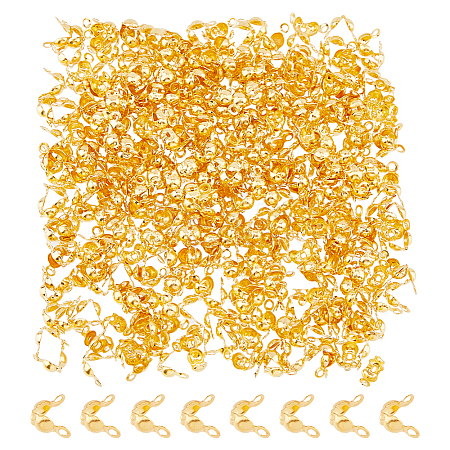 500Pcs Brass End Bead Tips KK-DC0004-07-1