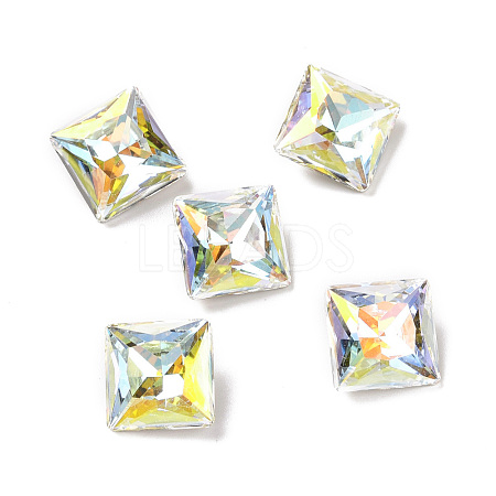 Light AB Style K9 Glass Cabochons RGLA-J039-C-001LA-1