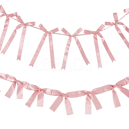 2 Styles Cloth Bowknot Banners AJEW-SP0002-70F-1
