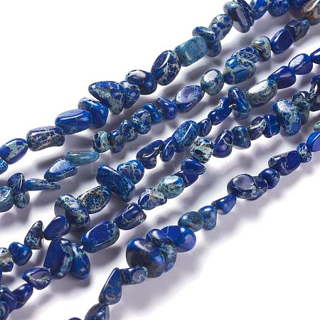 Natural Imperial Jasper Bead Strands G-P444-05G-1
