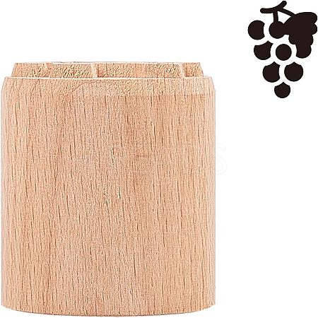 Wood Wax Seal Stamp AJEW-WH0122-007-1