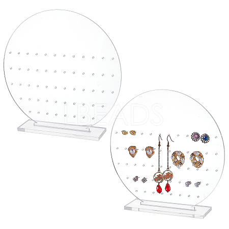 Acrylic Earring Display Stands EDIS-WH0006-33B-1