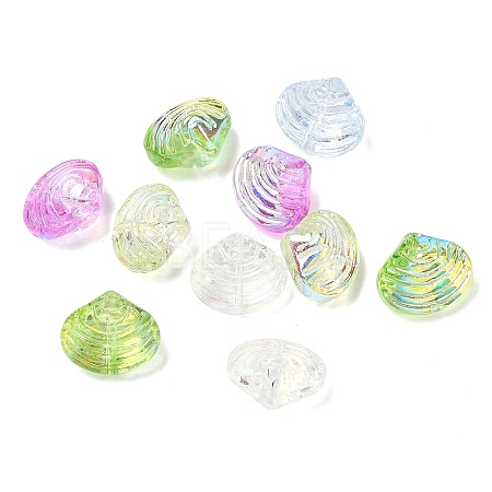 Ocean Theme Electroplate Transparent Glass Beads GL-CBA9C2A-01A-1