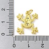 Rack Plating Brass Micro Pave Cubic Zirconia Pendants KK-A200-08G-3