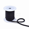 Braided Cowhide Leather Cord NWIR-N005-01G-4mm-3