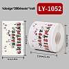 200Pcs Christmas Theme Paper Self-Adhesive Stickers DIY-M070-02I-1