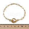 Ion Plating(IP) 304 Stainless Steel Paperclip Chain Bracelets BJEW-O186-02G-6