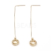 Brass Stud Earrings EJEW-JE04446-02-1