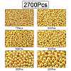 2700Pcs 6 Styles CCB Plastic Beads KY-CJ0001-57-8