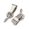 Tarnish Resistant 304 Stainless Steel Screw Eye Pin Peg Bails STAS-R233-01A-P-2