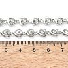 304 Stainless Steel Heart Link Chain Necklaces SA-CBA2696-01P-5