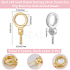 10Pcs 2 Colors 925 Sterling Silver Screw Eye Peg Bails STER-BBC0006-79-2