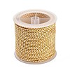 11M Polyester Braided Cord with Cotton Core & Metallic Thread OCOR-Z006-01-07-1