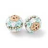Handmade Resin Indonesia Round Beads IPDL-P005-19KCG-01-2