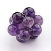 Natural Amethyst Woven Beads G-JF-6mm-04-1