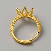 Adjustable Brass Ring Findings KK-WH0062-40G-3