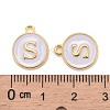 Golden Plated Alloy Charms X-ENAM-S118-01S-3