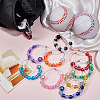 10Pcs Glass Pearl & Plastic  Locking Stitch Markers HJEW-DR00062-4