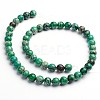 Dyed Natural Imperial Jasper Round Bead Strands G-M274-07-8mm-2