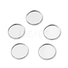 Tarnish Resistant Flat Round 304 Stainless Steel Plain Edge Bezel Cups STAS-R083-02-1