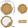 100Pcs Adhesive Wax Seal Stickers DIY-CP0009-47B-2