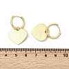 Brass Heart Hoop Earrings EJEW-L261-022G-6