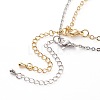 Couples Brass Cable Chain Bracelet Making Sets AJEW-JB00980-6