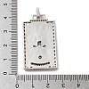 Brass Micro Pave Cubic Zirconia Pendants with Enamel KK-H458-01P-02-3