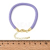 Braided Round Polyester Cord Bracelet Makings FB-CBAEDA0-01G-33-3