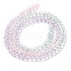 Transparent Painted Glass Beads Strands X-DGLA-A034-T3mm-A23-5