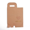 Rectangle Paper Bags with Handle and Clear Heart Shape Display Window CON-D006-01A-01-3