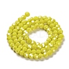 Electroplate Opaque Glass Beads Strands EGLA-A035-P4mm-A04-2