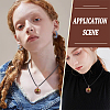 DIY Locket Necklace Making Kit WOOD-SC0001-58B-5