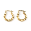 Brass Twist Hoop Earrings for Women EJEW-L234-088G-1