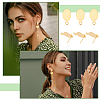 30Pcs 201 Stainless Steel Stud Earring Findings STAS-UN0041-65-3