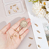 16Pcs Brass Charms KK-GO0001-51-3