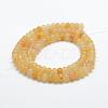 Natural Yellow Jade Beads Strands G-G665-12-6x4mm-2