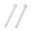 Tarnish Resistant 304 Stainless Steel Bar Pendants X-STAS-P186-05P-18mm-1