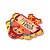 Thanksgiving Day Translucent Resin Pendants RESI-K019-10F-4