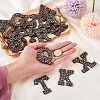 Alphabet Resin Rhinestone Patches DIY-TAC0005-45H-6