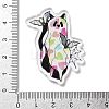 Halloween Theme Ghost Opaque Acrylic Pendants SACR-Z005-06C-3