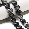 Natural Black Netstone Beads Strands G-B022-27C-1