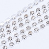 Brass Rhinestone Strass Chains CHC-T004-SS8-01S-1