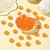 Autumn Theme Transparent Acrylic Beads X-PL712Y-5-5