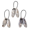 2Pcs Natural Mexican Agate Pendants G-B105-01I-1