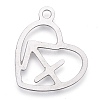 Non-Tarnish 304 Stainless Steel Pendants STAS-M228-A01-07P-2